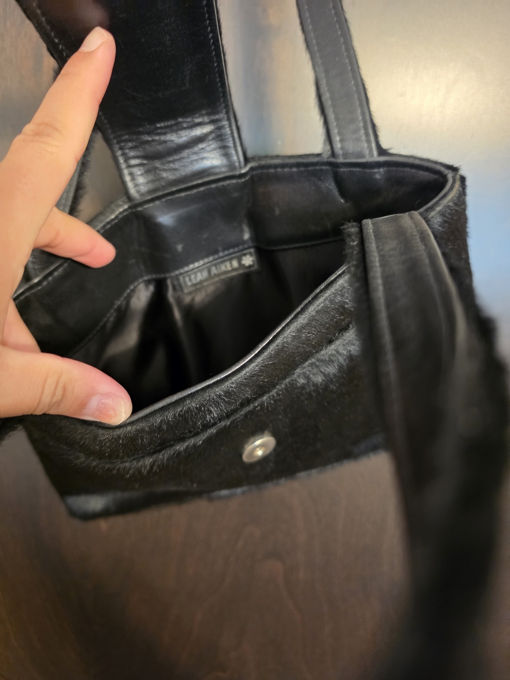 Vintage Pony Hair Shoulder Bag - Picture 2 of 3